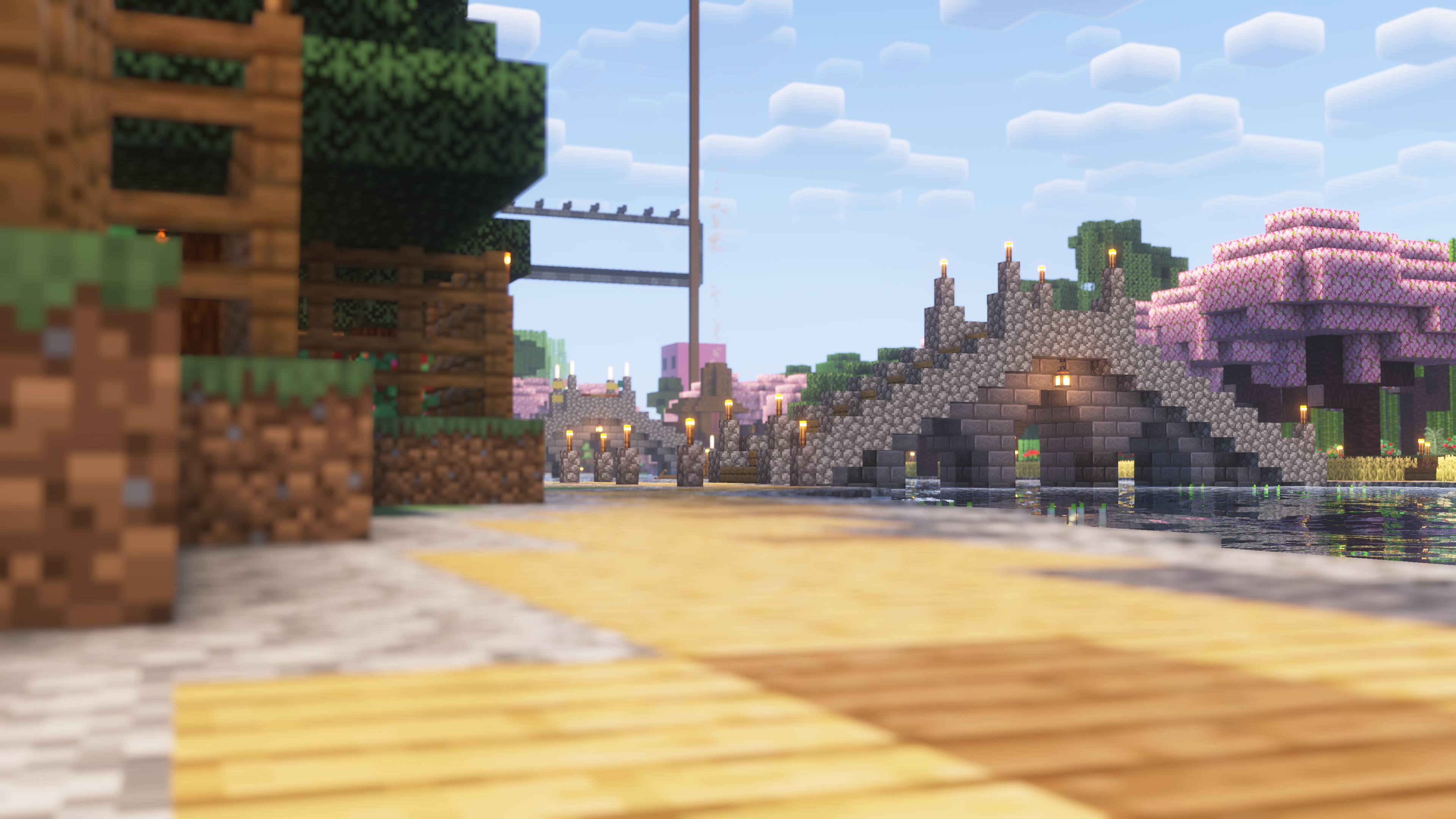 A nice screenshot of the server's spawn with shaders